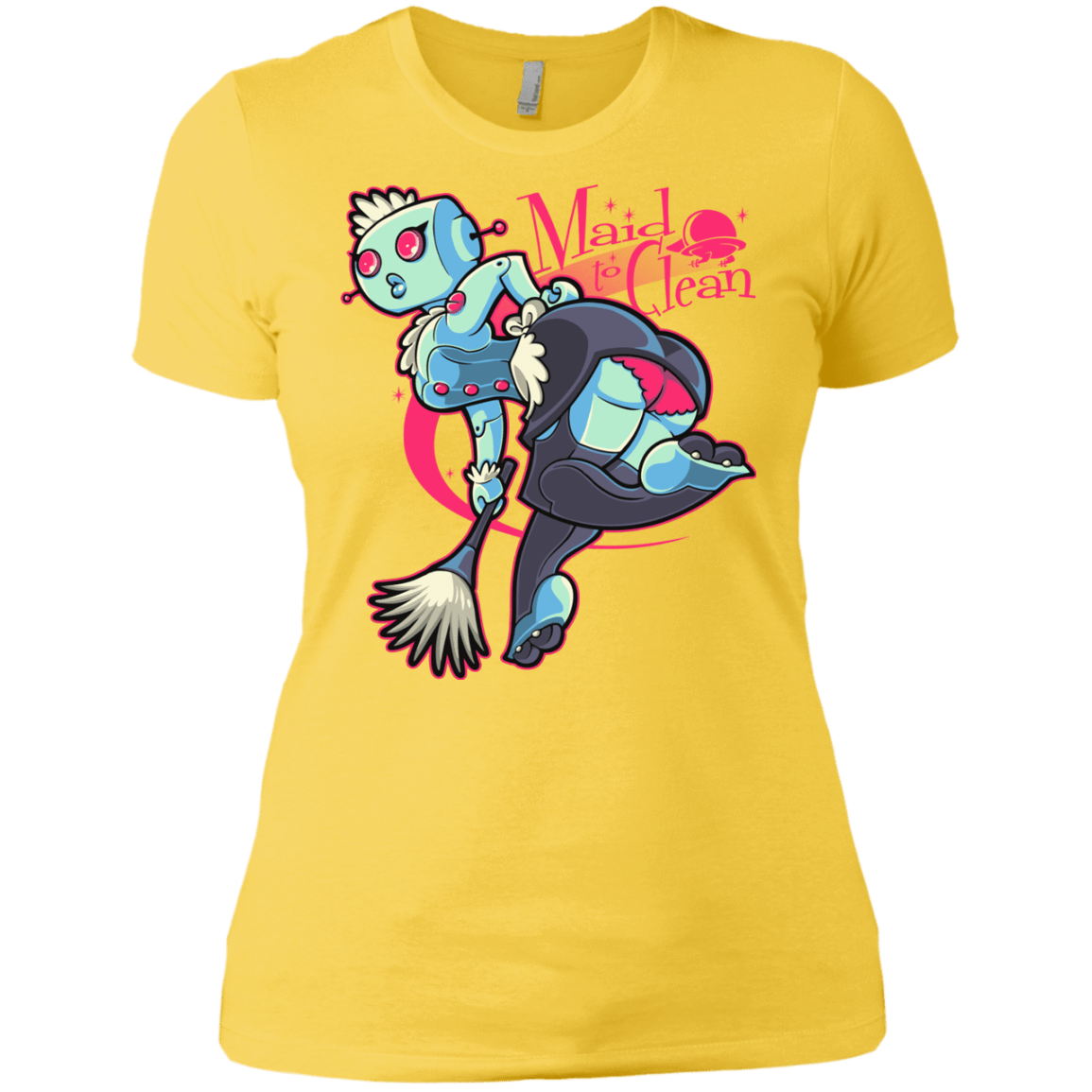 T-Shirts Vibrant Yellow / X-Small Made To Clean Women's Premium T-Shirt