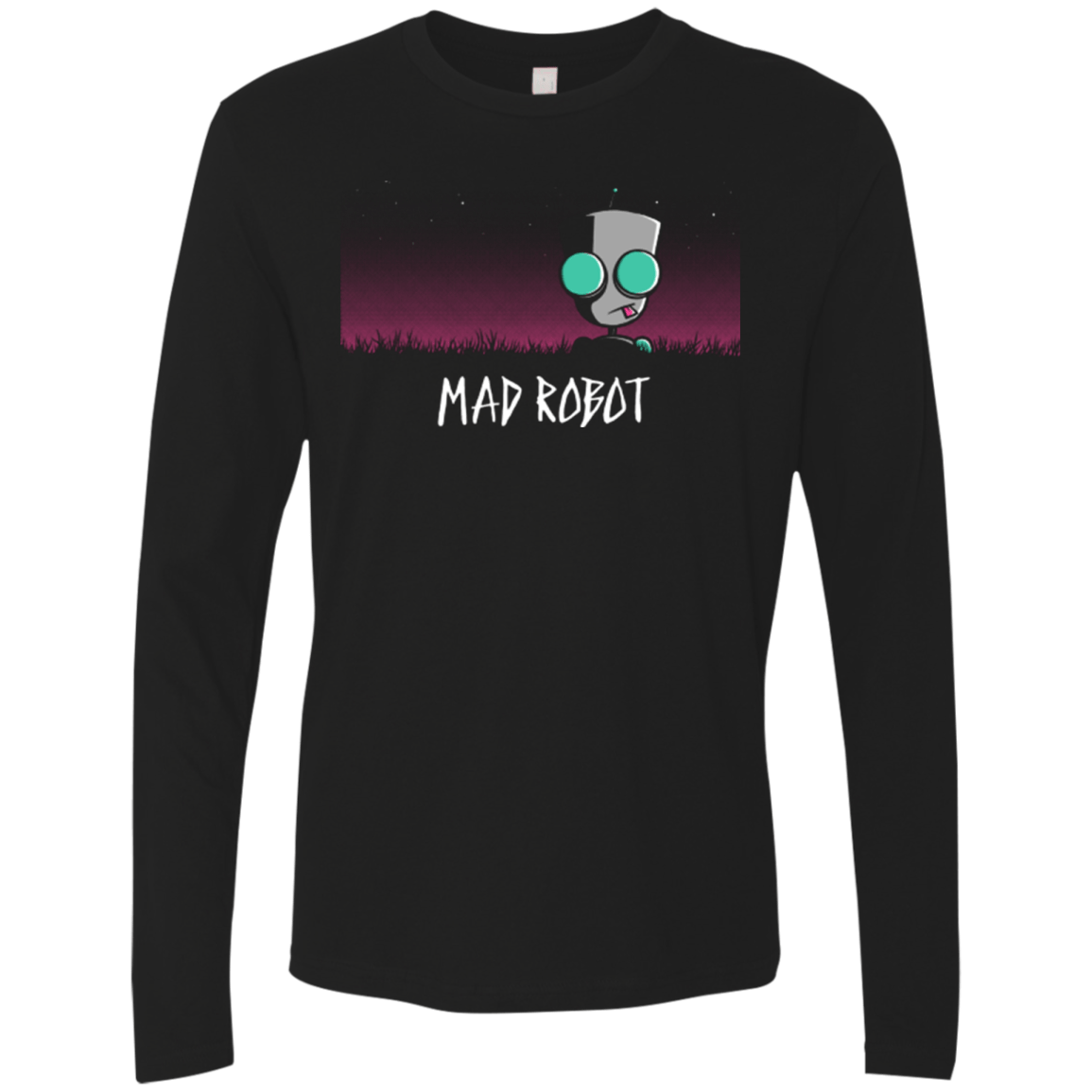 T-Shirts Black / Small MADROBOT Men's Premium Long Sleeve