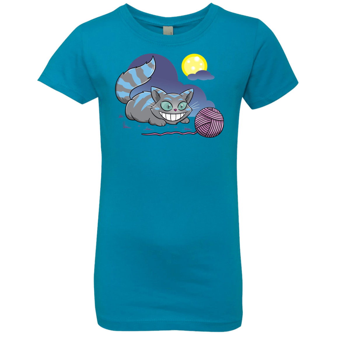 T-Shirts Turquoise / YXS Magic Cat Ball Girls Premium T-Shirt