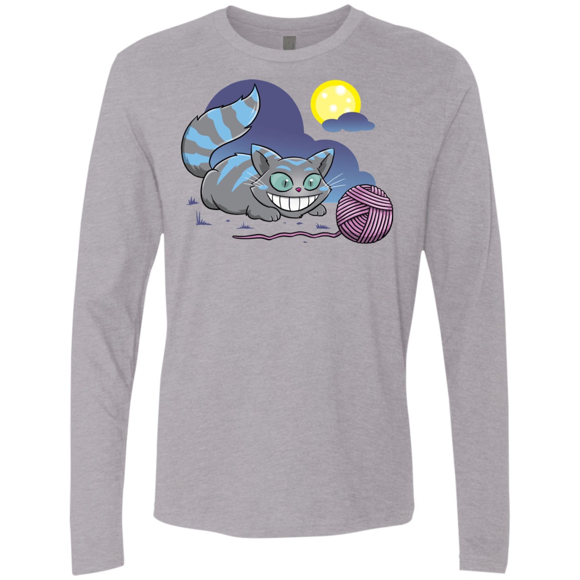 T-Shirts Heather Grey / S Magic Cat Ball Men's Premium Long Sleeve