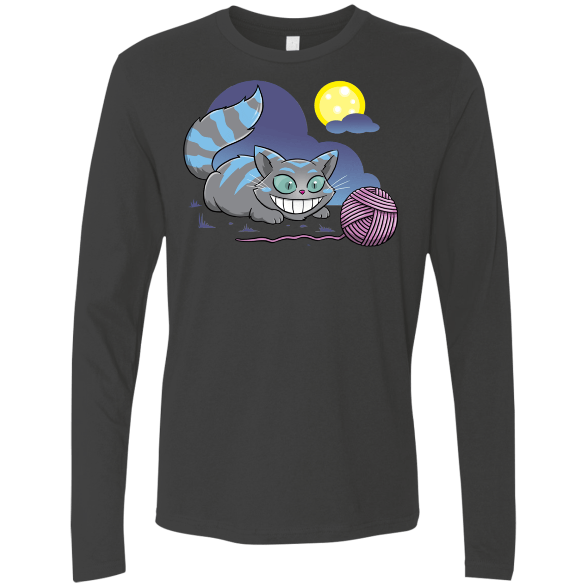 T-Shirts Heavy Metal / S Magic Cat Ball Men's Premium Long Sleeve