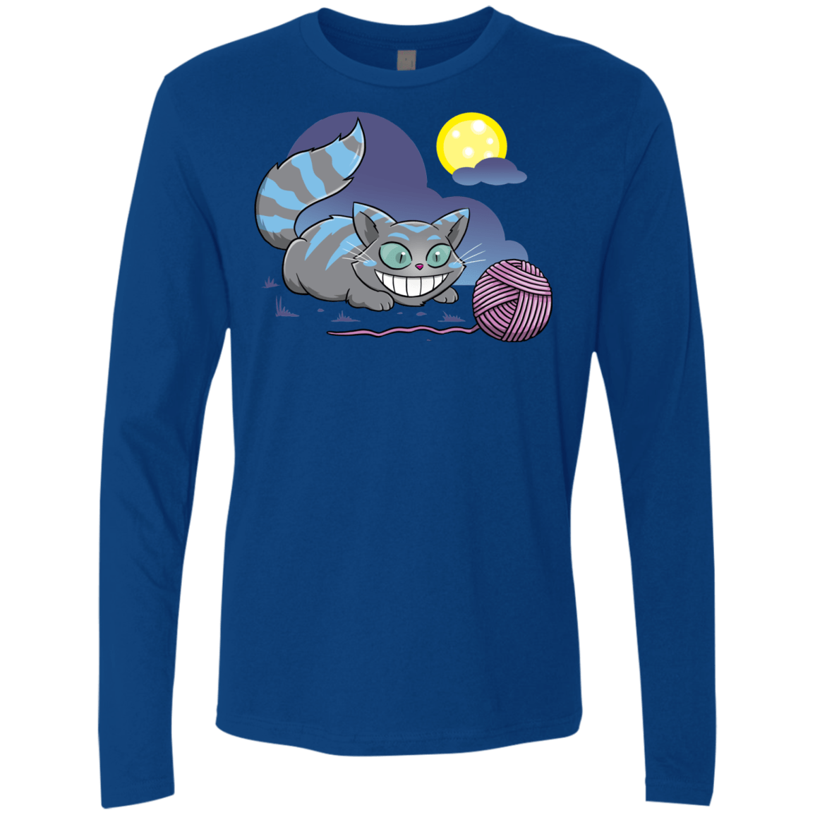 T-Shirts Royal / S Magic Cat Ball Men's Premium Long Sleeve