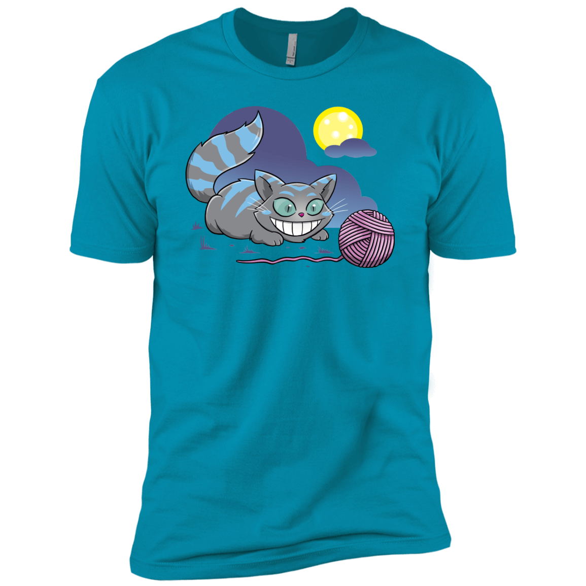 T-Shirts Turquoise / X-Small Magic Cat Ball Men's Premium T-Shirt