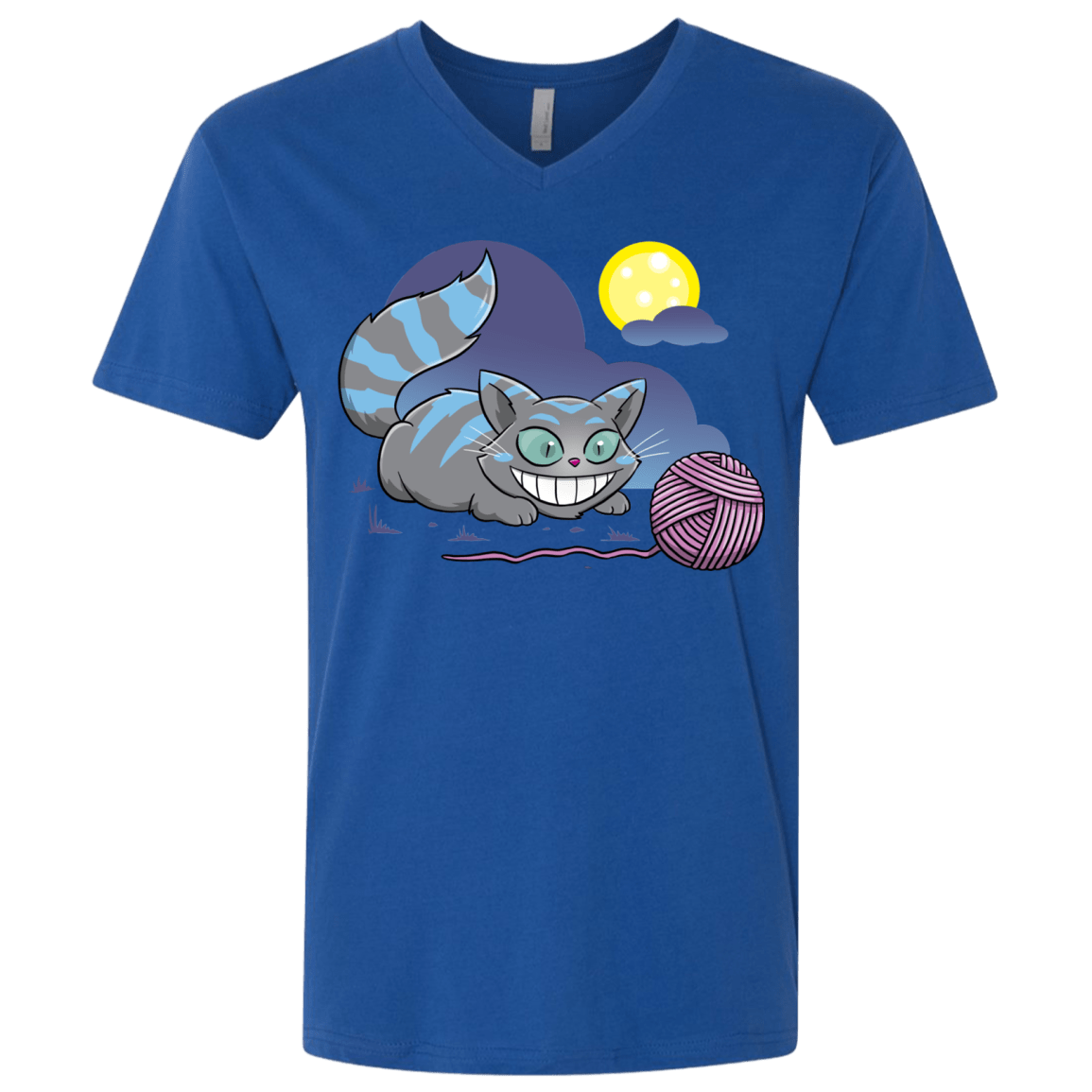 T-Shirts Royal / X-Small Magic Cat Ball Men's Premium V-Neck