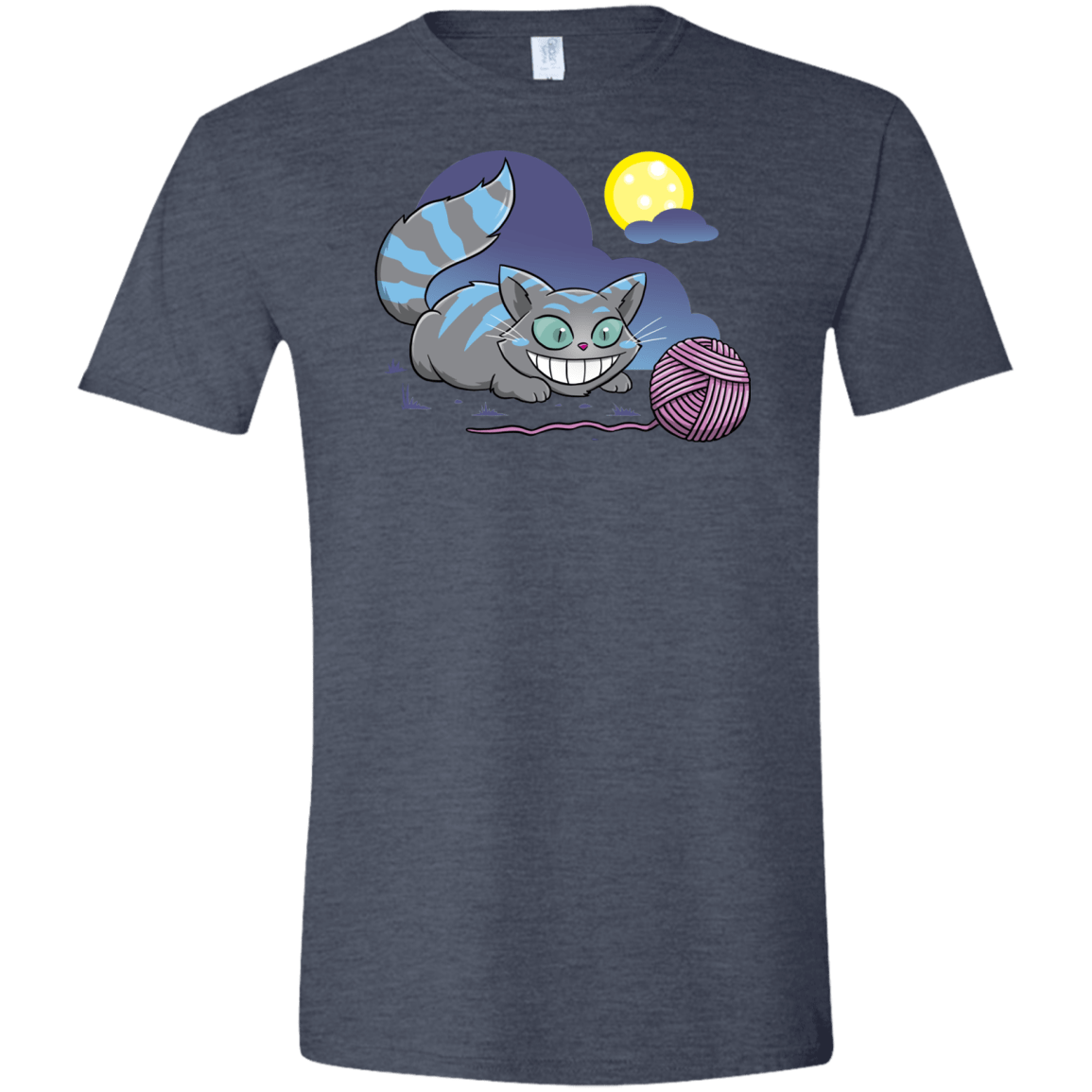 T-Shirts Heather Navy / S Magic Cat Ball Men's Semi-Fitted Softstyle