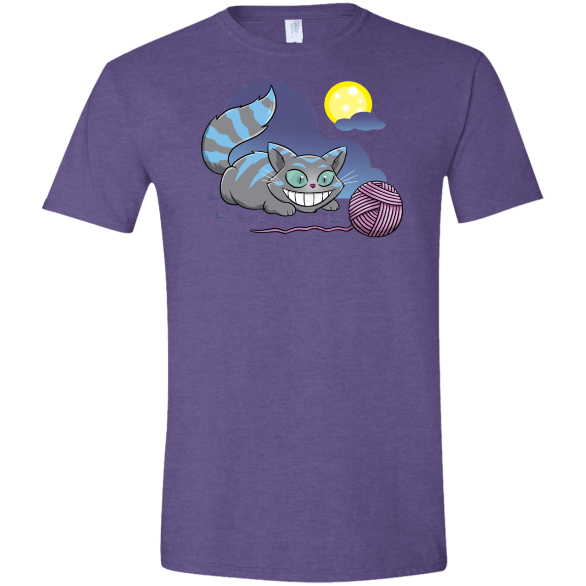 T-Shirts Heather Purple / S Magic Cat Ball Men's Semi-Fitted Softstyle