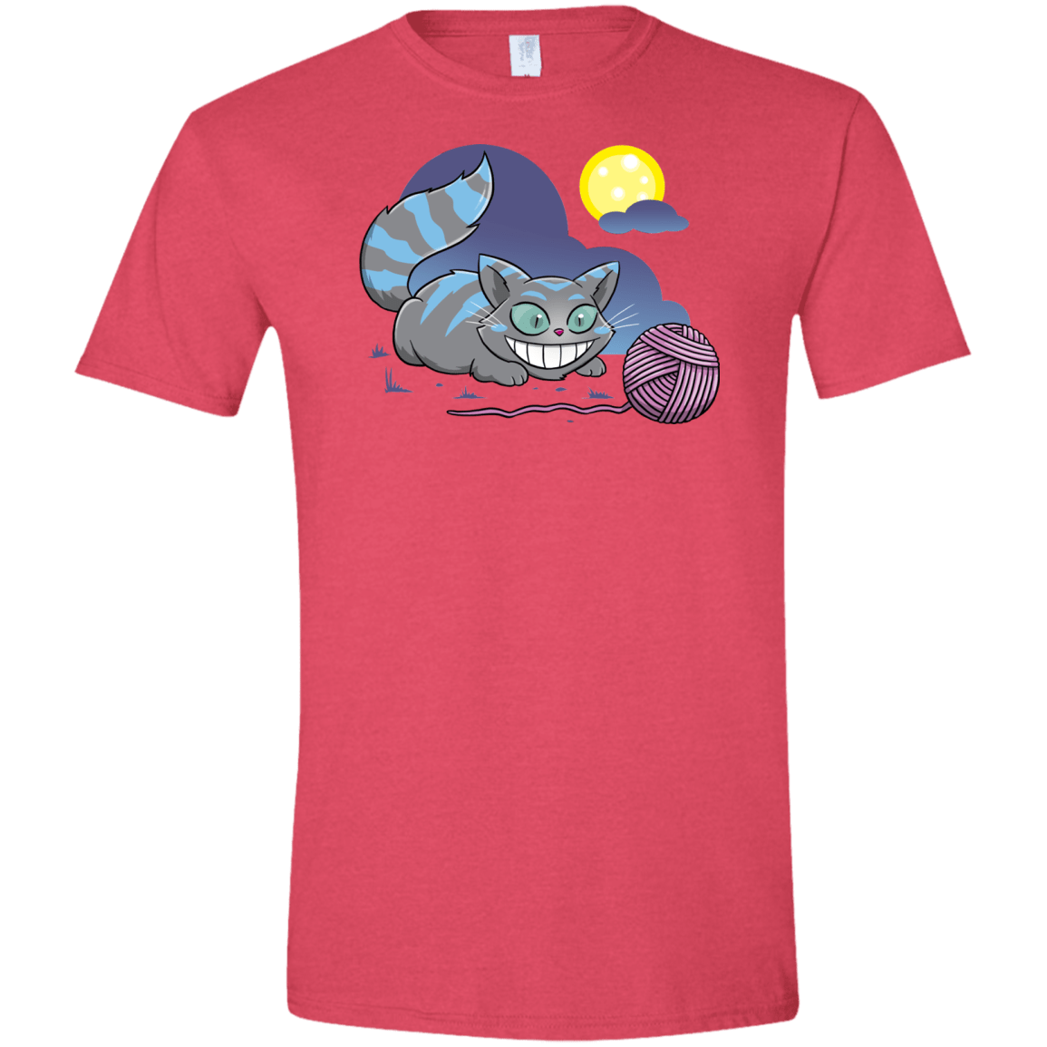 T-Shirts Heather Red / S Magic Cat Ball Men's Semi-Fitted Softstyle