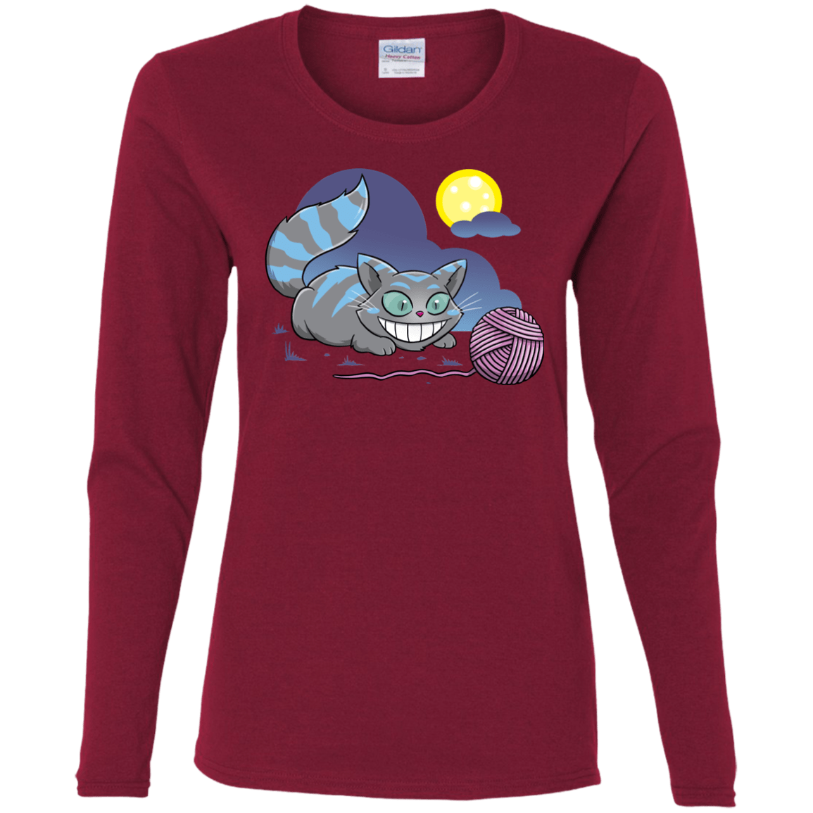 T-Shirts Cardinal / S Magic Cat Ball Women's Long Sleeve T-Shirt