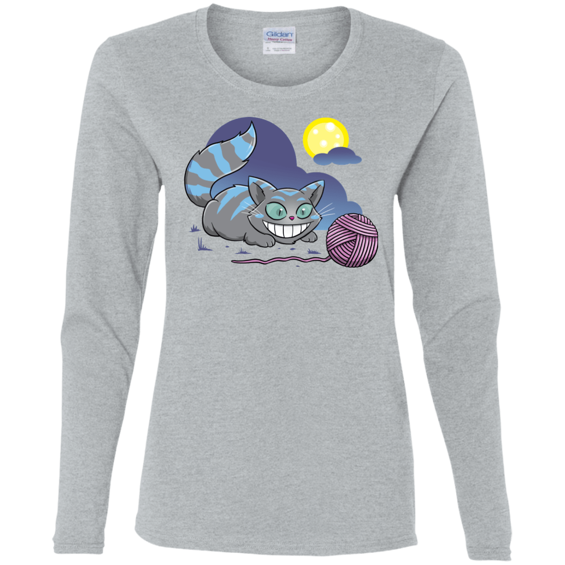 T-Shirts Sport Grey / S Magic Cat Ball Women's Long Sleeve T-Shirt