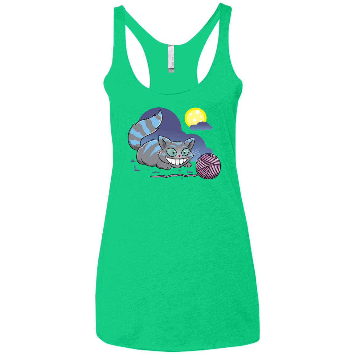 T-Shirts Envy / X-Small Magic Cat Ball Women's Triblend Racerback Tank