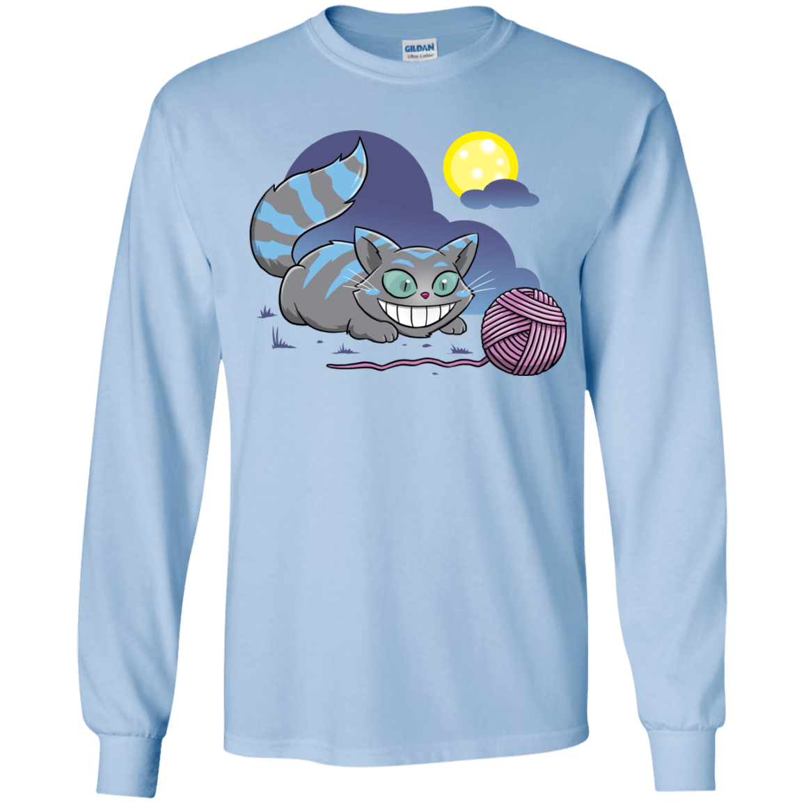 T-Shirts Light Blue / YS Magic Cat Ball Youth Long Sleeve T-Shirt