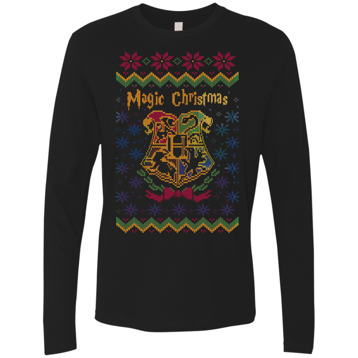 T-Shirts Black / Small Magic Christmas Men's Premium Long Sleeve