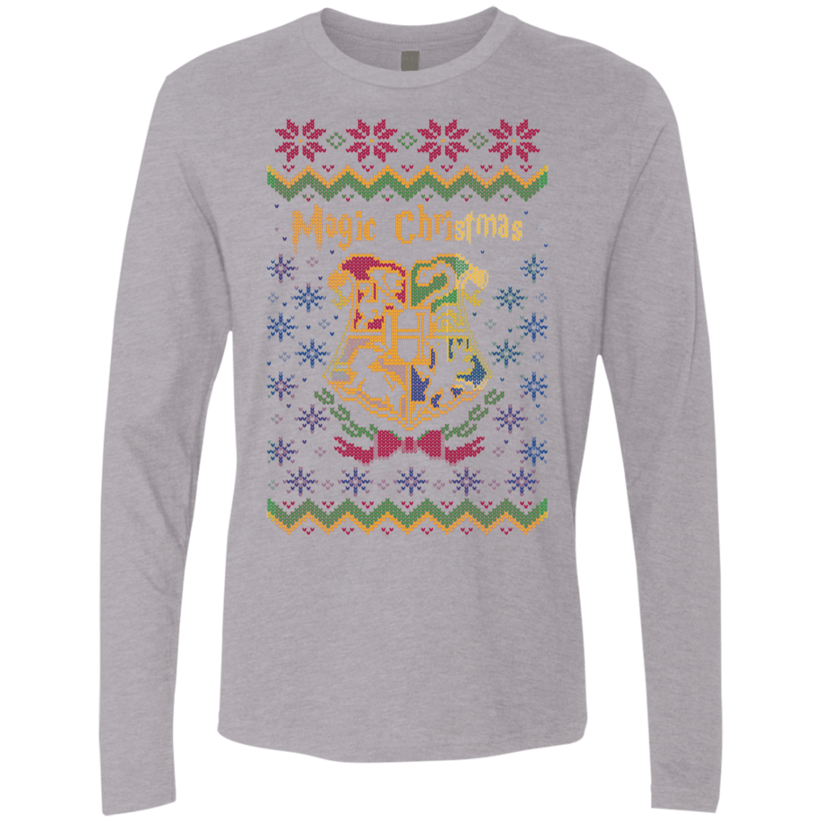 T-Shirts Heather Grey / Small Magic Christmas Men's Premium Long Sleeve
