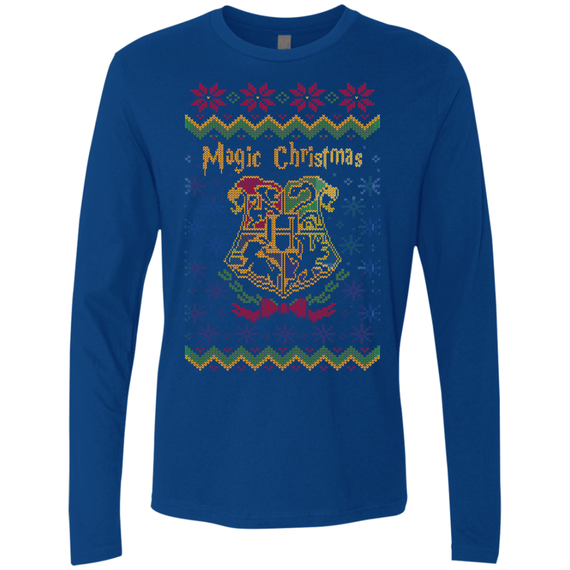 T-Shirts Royal / Small Magic Christmas Men's Premium Long Sleeve