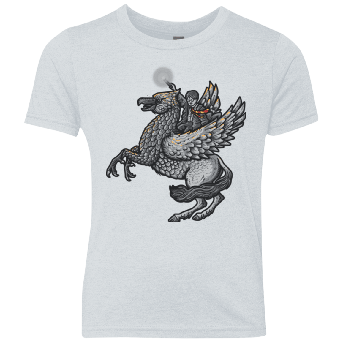 T-Shirts Heather White / YXS MAGIC FLY Youth Triblend T-Shirt