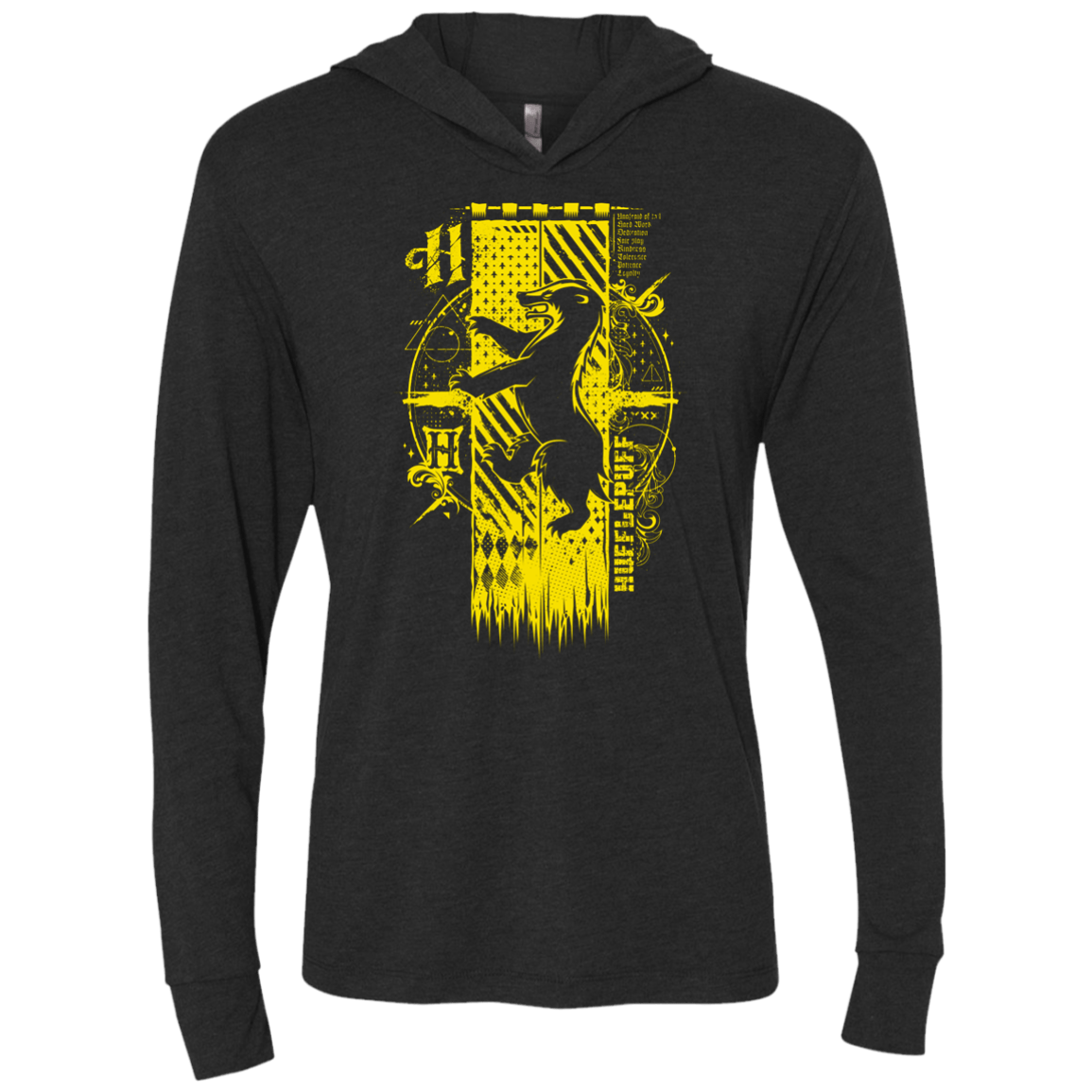 T-Shirts Vintage Black / X-Small Magic H House Triblend Long Sleeve Hoodie Tee