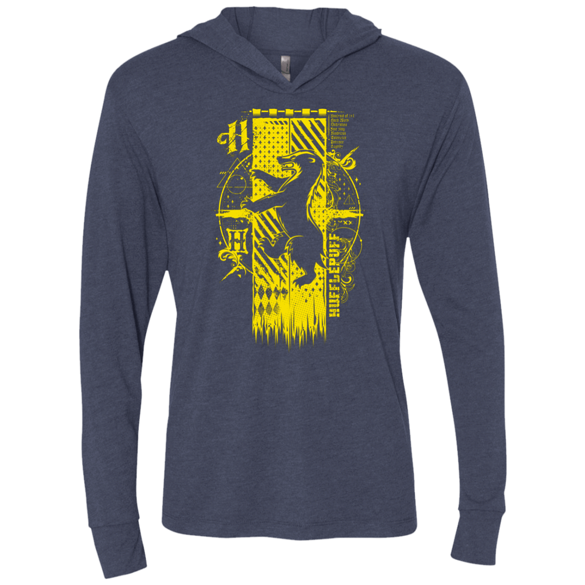 T-Shirts Vintage Navy / X-Small Magic H House Triblend Long Sleeve Hoodie Tee