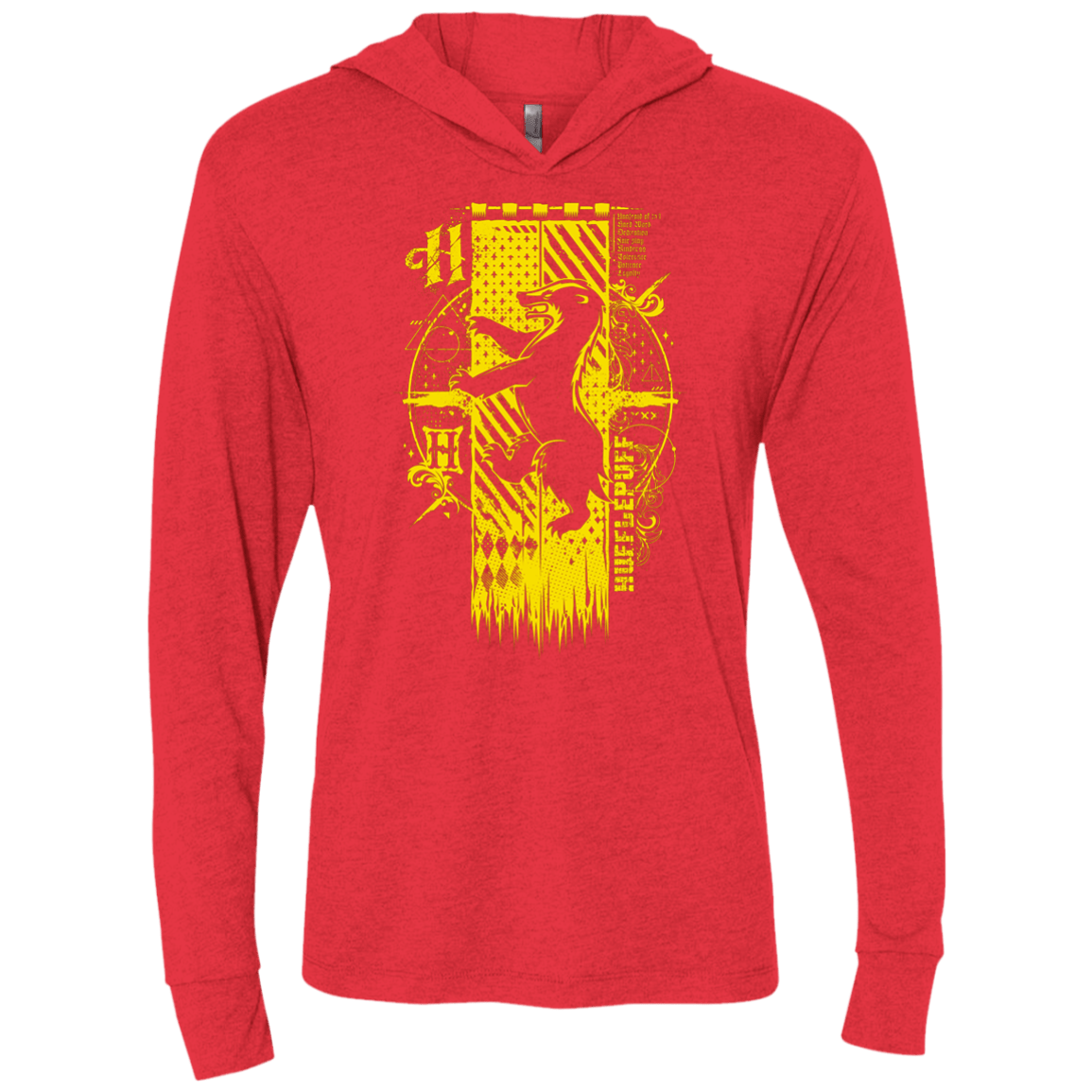 T-Shirts Vintage Red / X-Small Magic H House Triblend Long Sleeve Hoodie Tee