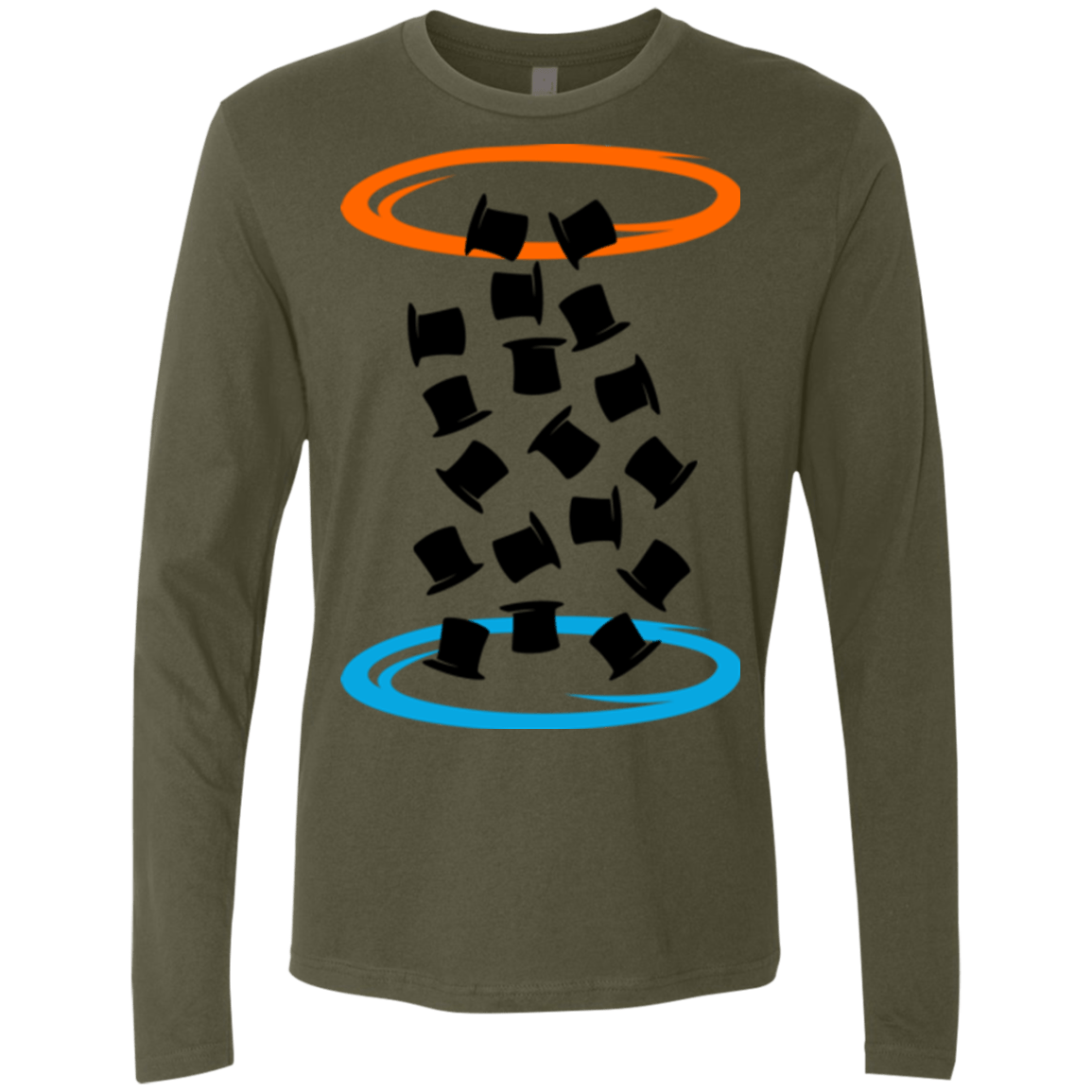 T-Shirts Military Green / Small Magic portal Men's Premium Long Sleeve