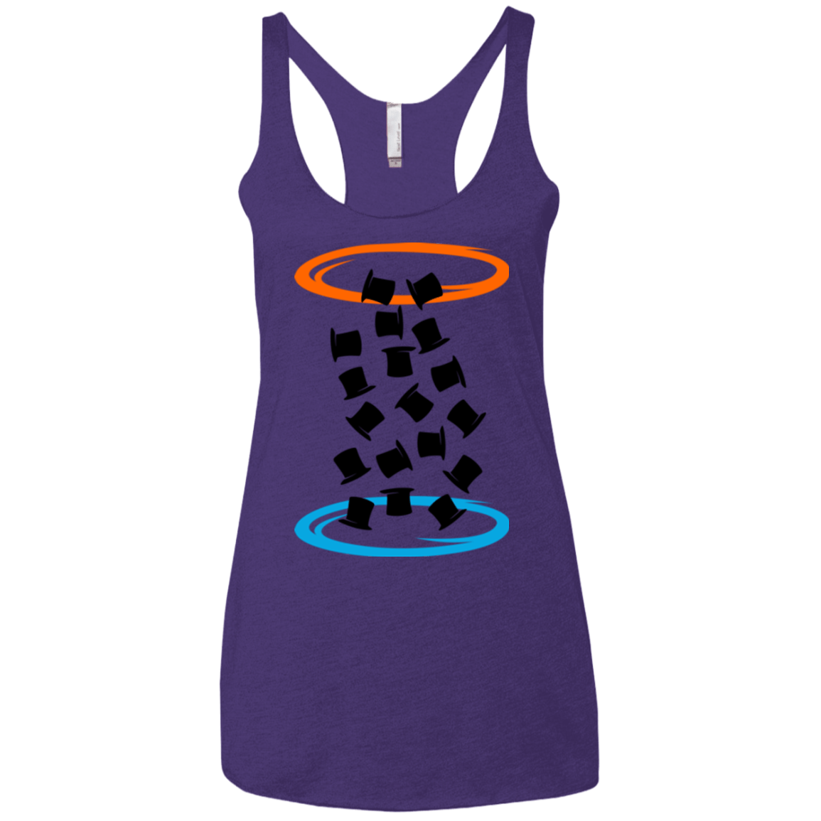 T-Shirts Purple / X-Small Magic portal Women's Triblend Racerback Tank
