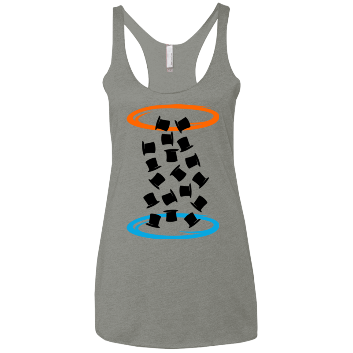 T-Shirts Venetian Grey / X-Small Magic portal Women's Triblend Racerback Tank