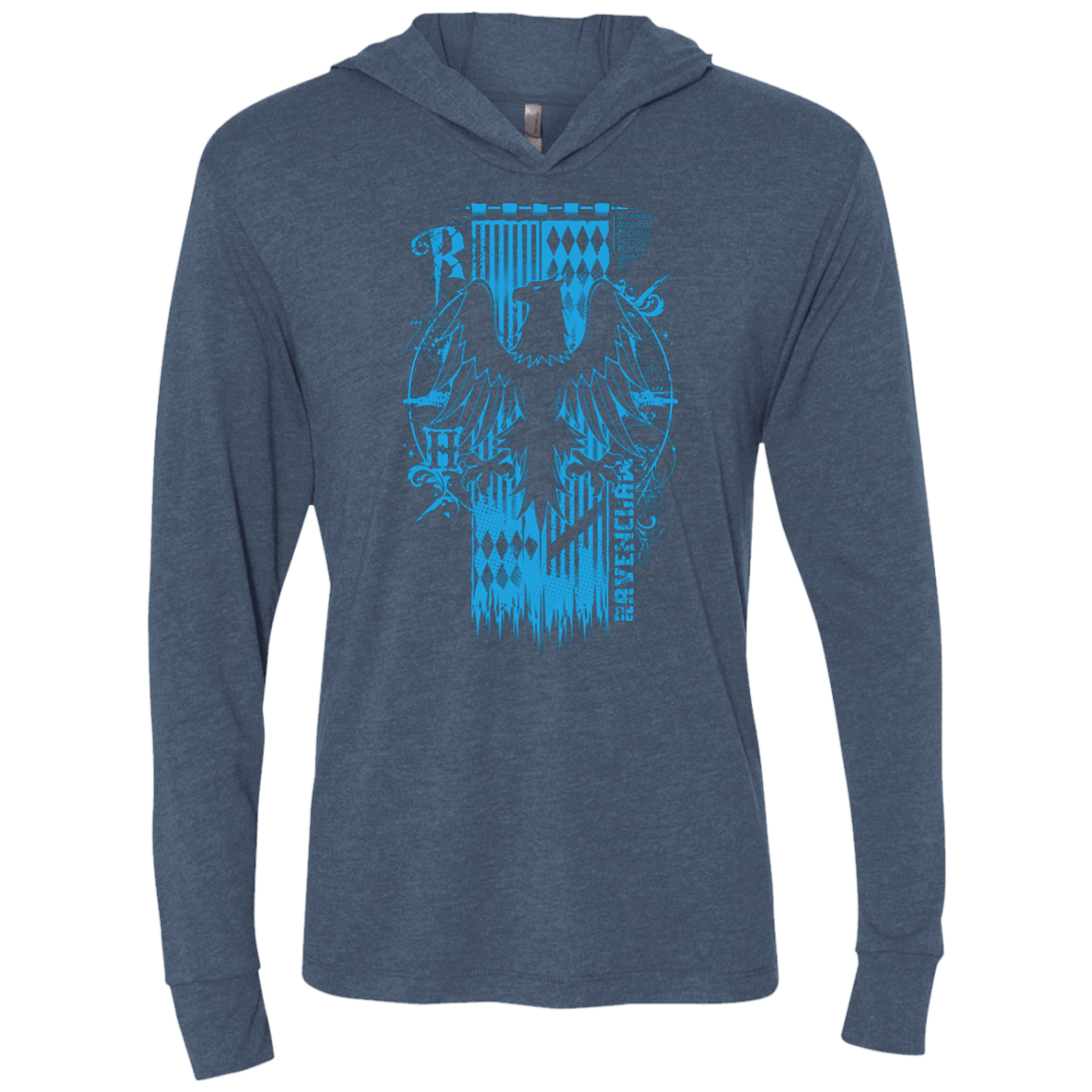 T-Shirts Indigo / X-Small Magic R House Triblend Long Sleeve Hoodie Tee