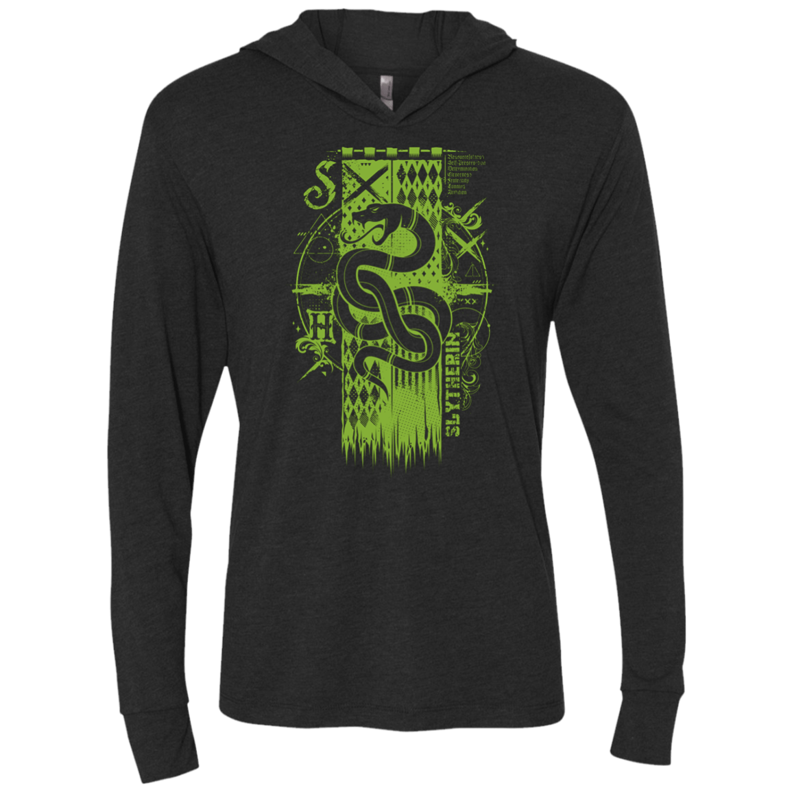 T-Shirts Vintage Black / X-Small Magic S House Triblend Long Sleeve Hoodie Tee