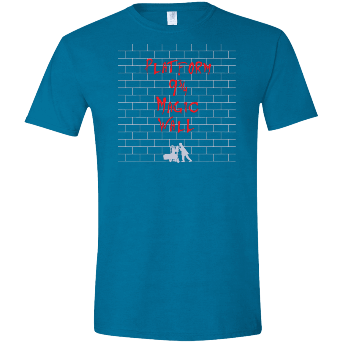 T-Shirts Antique Sapphire / S Magic Wall Men's Semi-Fitted Softstyle