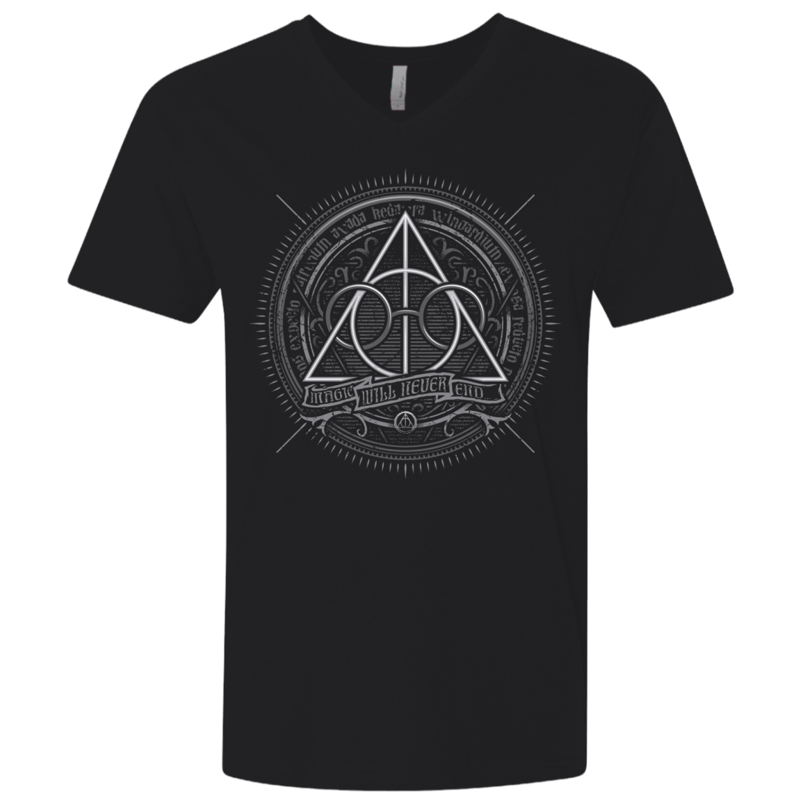 T-Shirts Black / X-Small Magic Will Never End Men's Premium V-Neck