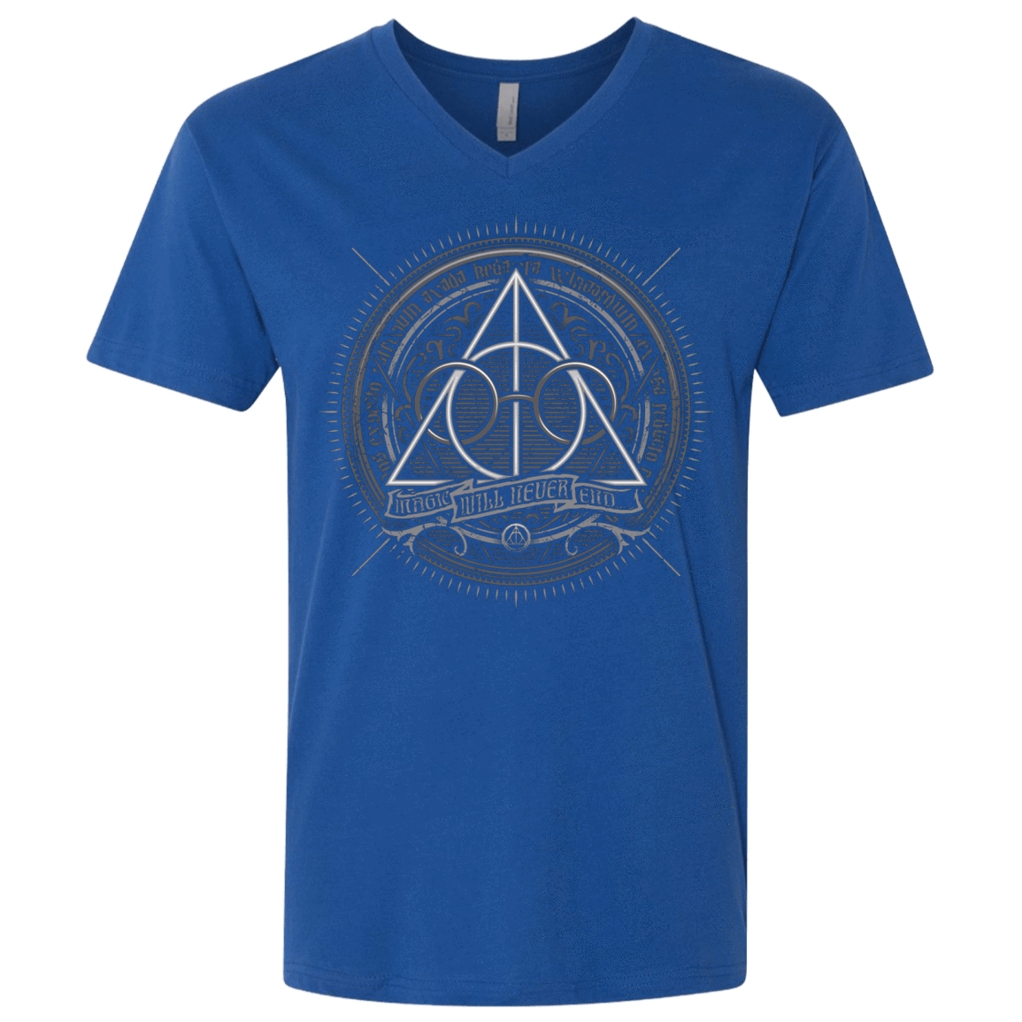 T-Shirts Royal / X-Small Magic Will Never End Men's Premium V-Neck