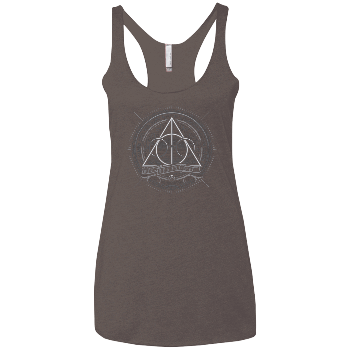T-Shirts Macchiato / X-Small Magic Will Never End Women's Triblend Racerback Tank