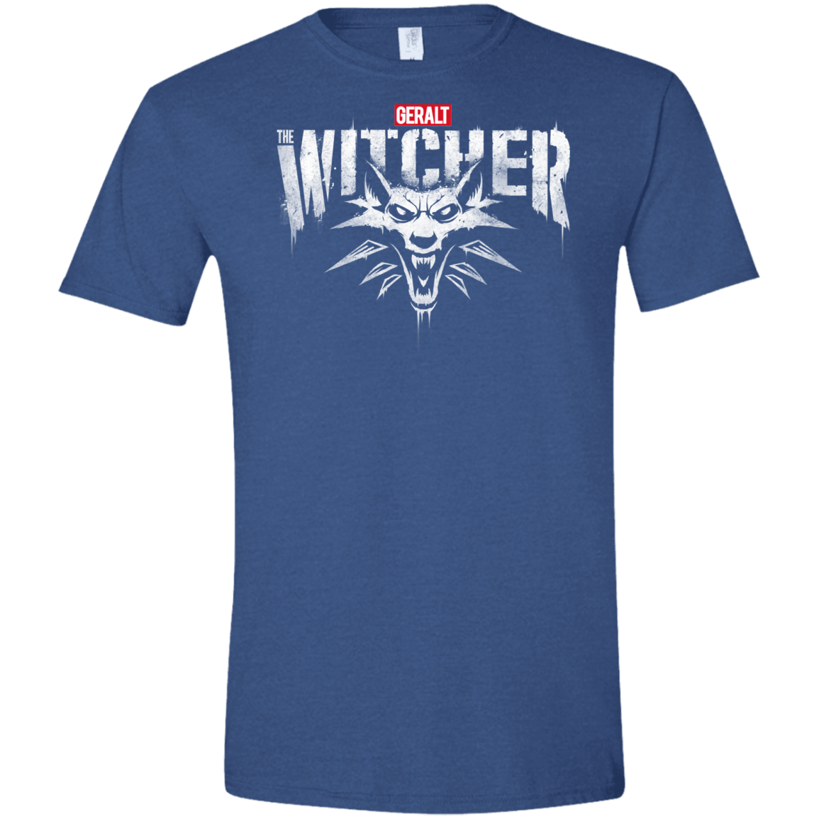 T-Shirts Heather Royal / X-Small Magic Wolf Men's Semi-Fitted Softstyle