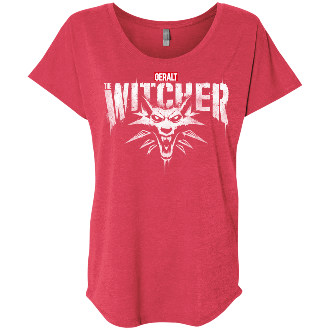 T-Shirts Vintage Red / X-Small Magic Wolf Triblend Dolman Sleeve