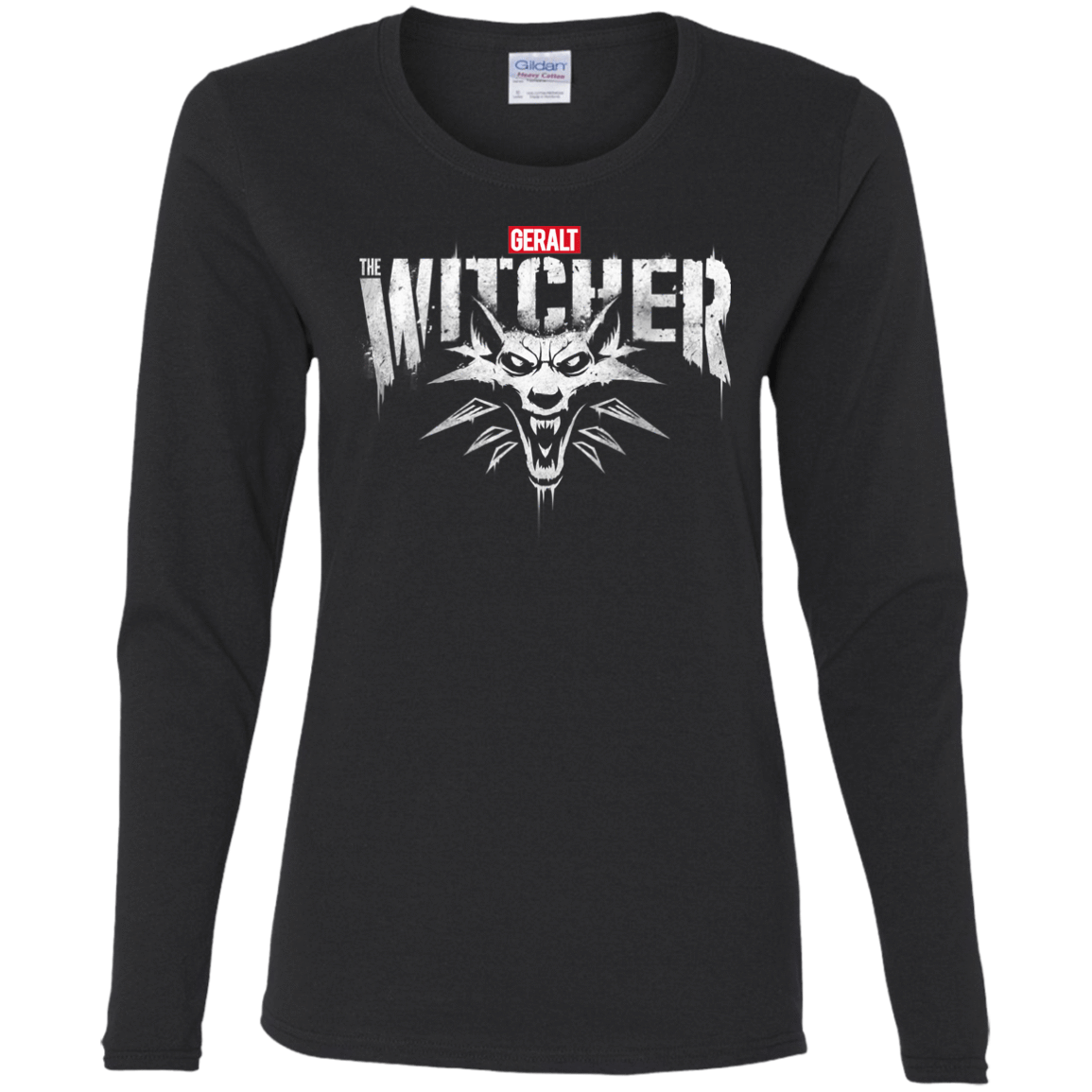 T-Shirts Black / S Magic Wolf Women's Long Sleeve T-Shirt