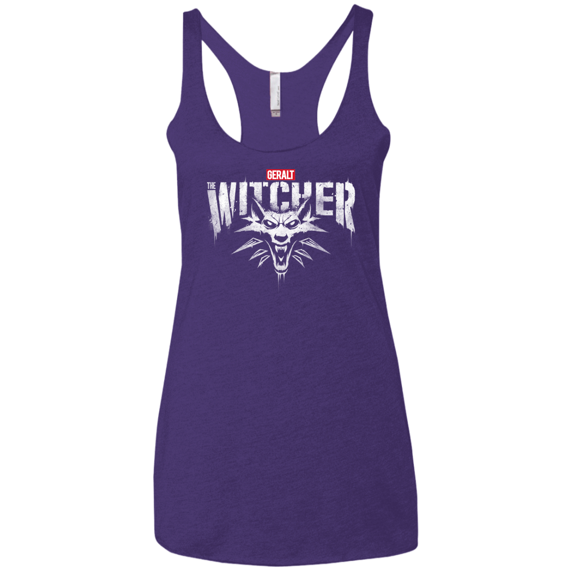 T-Shirts Purple Rush / X-Small Magic Wolf Women's Triblend Racerback Tank