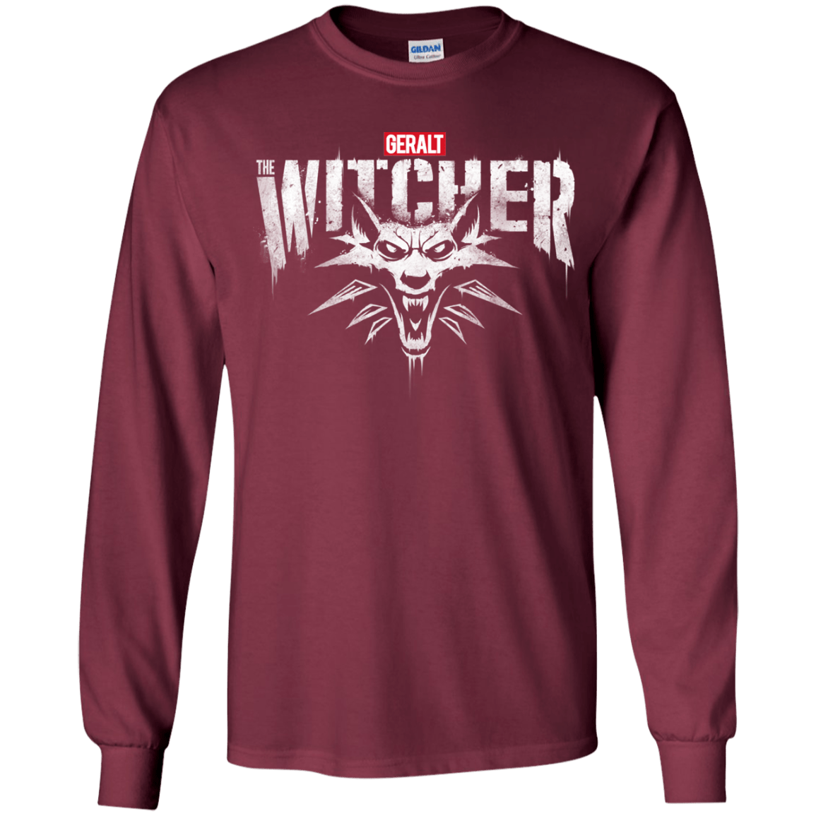 T-Shirts Maroon / YS Magic Wolf Youth Long Sleeve T-Shirt