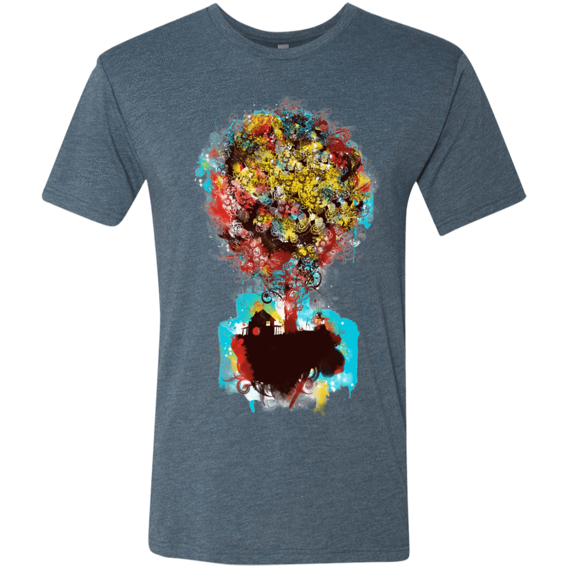 T-Shirts Indigo / S Magical Tree Men's Triblend T-Shirt