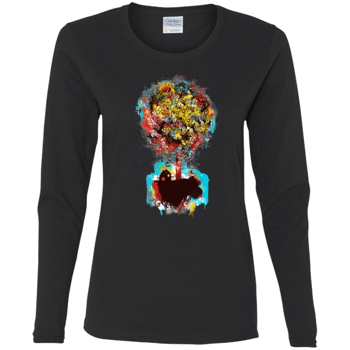 T-Shirts Black / S Magical Tree Women's Long Sleeve T-Shirt