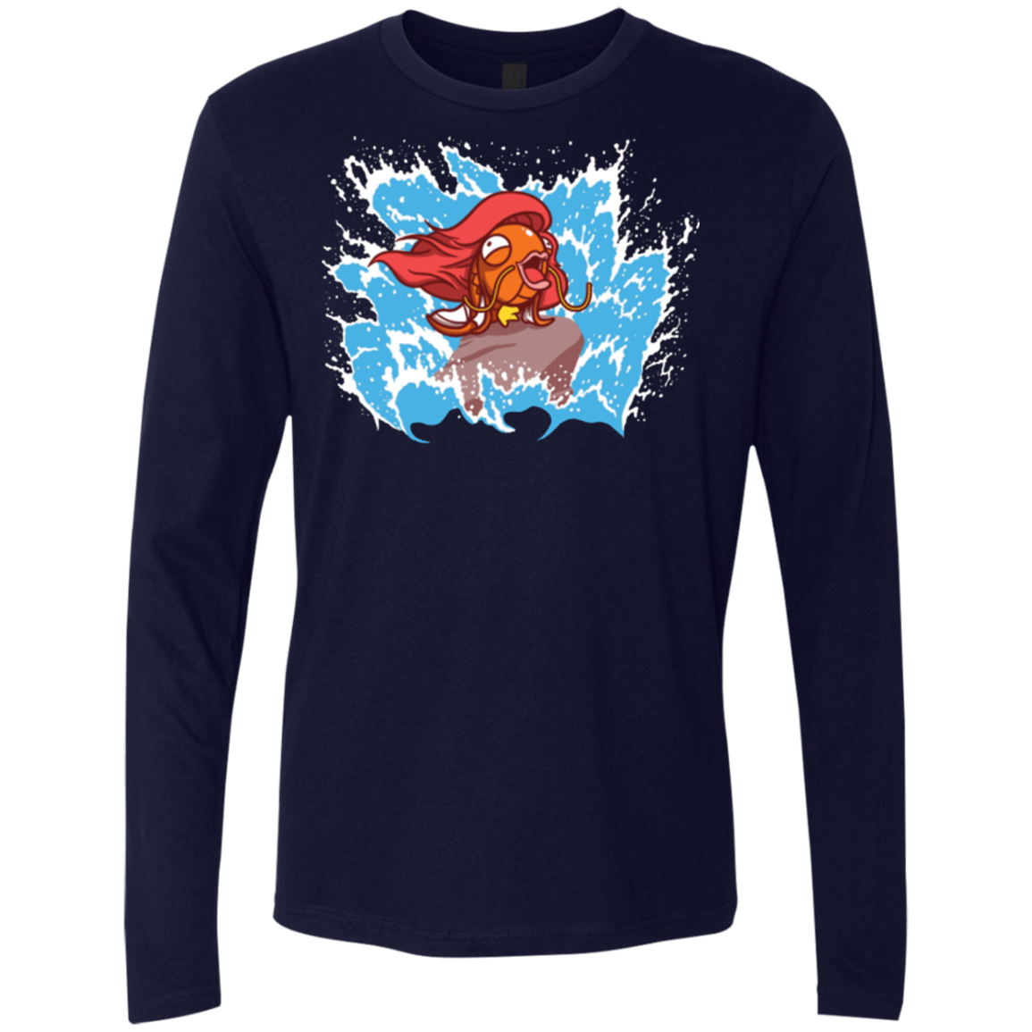 T-Shirts Midnight Navy / Small Magikarp Men's Premium Long Sleeve