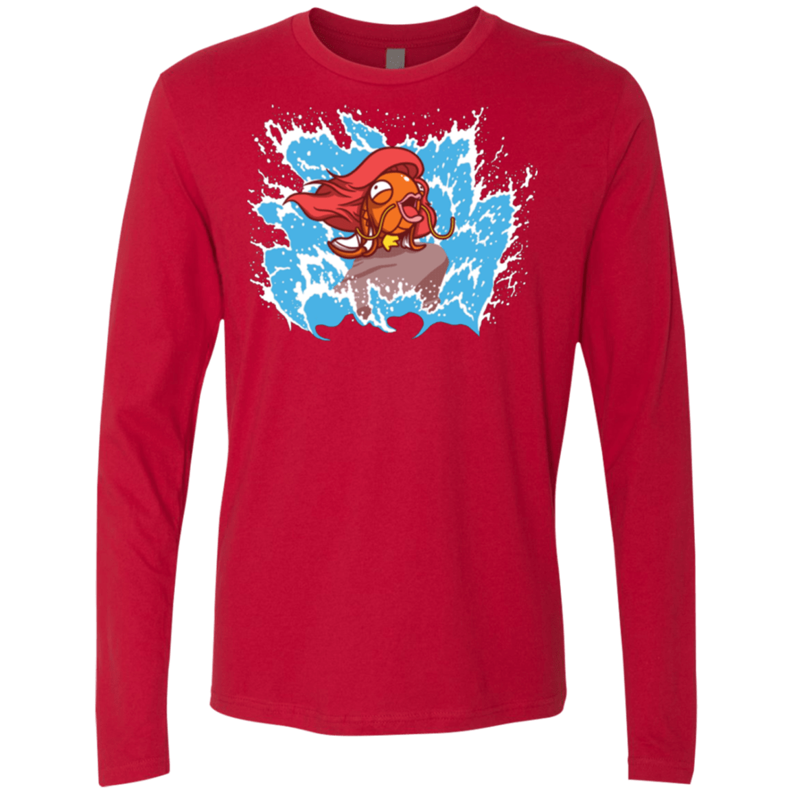 T-Shirts Red / Small Magikarp Men's Premium Long Sleeve