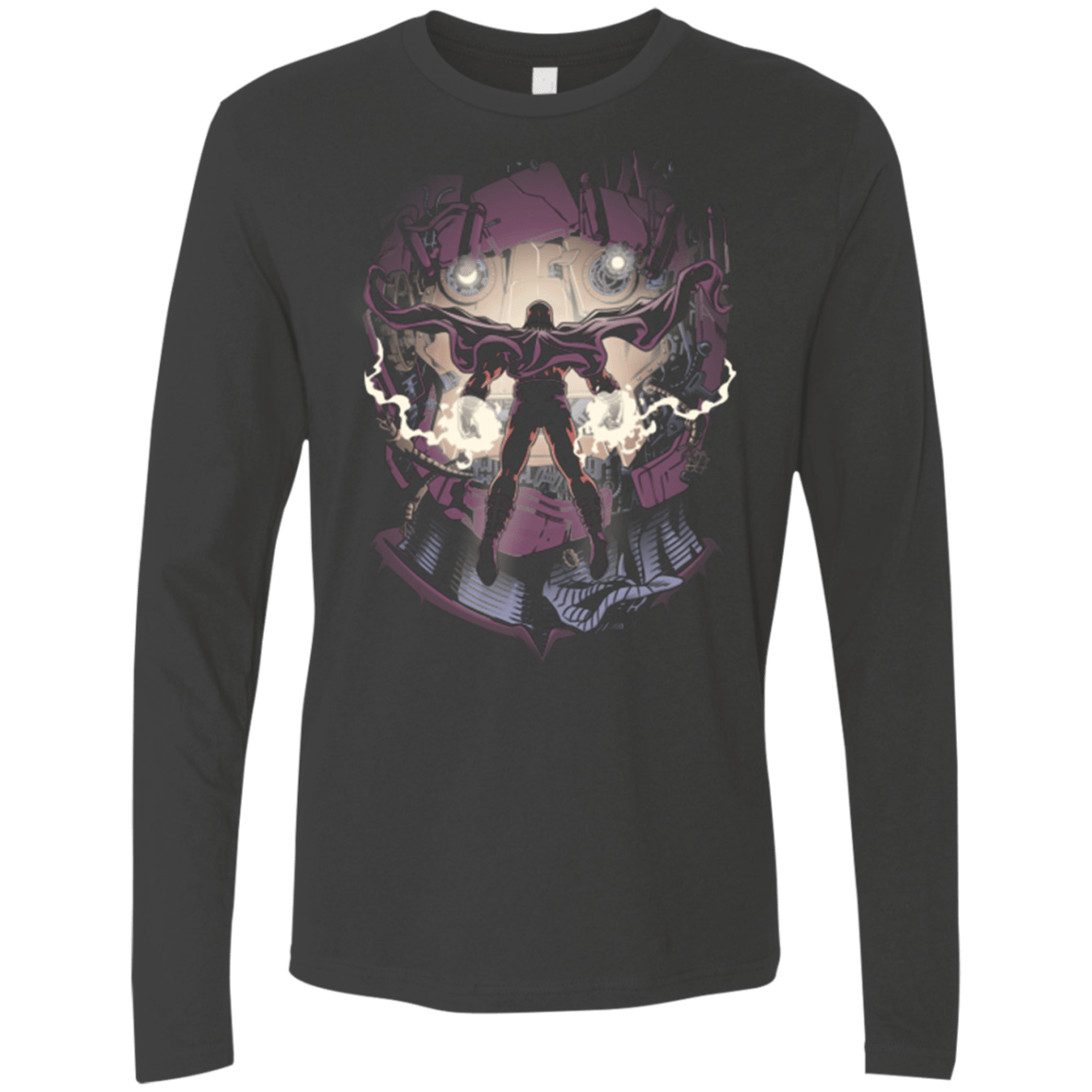 T-Shirts Heavy Metal / Small Magnetic Confrontation Men's Premium Long Sleeve