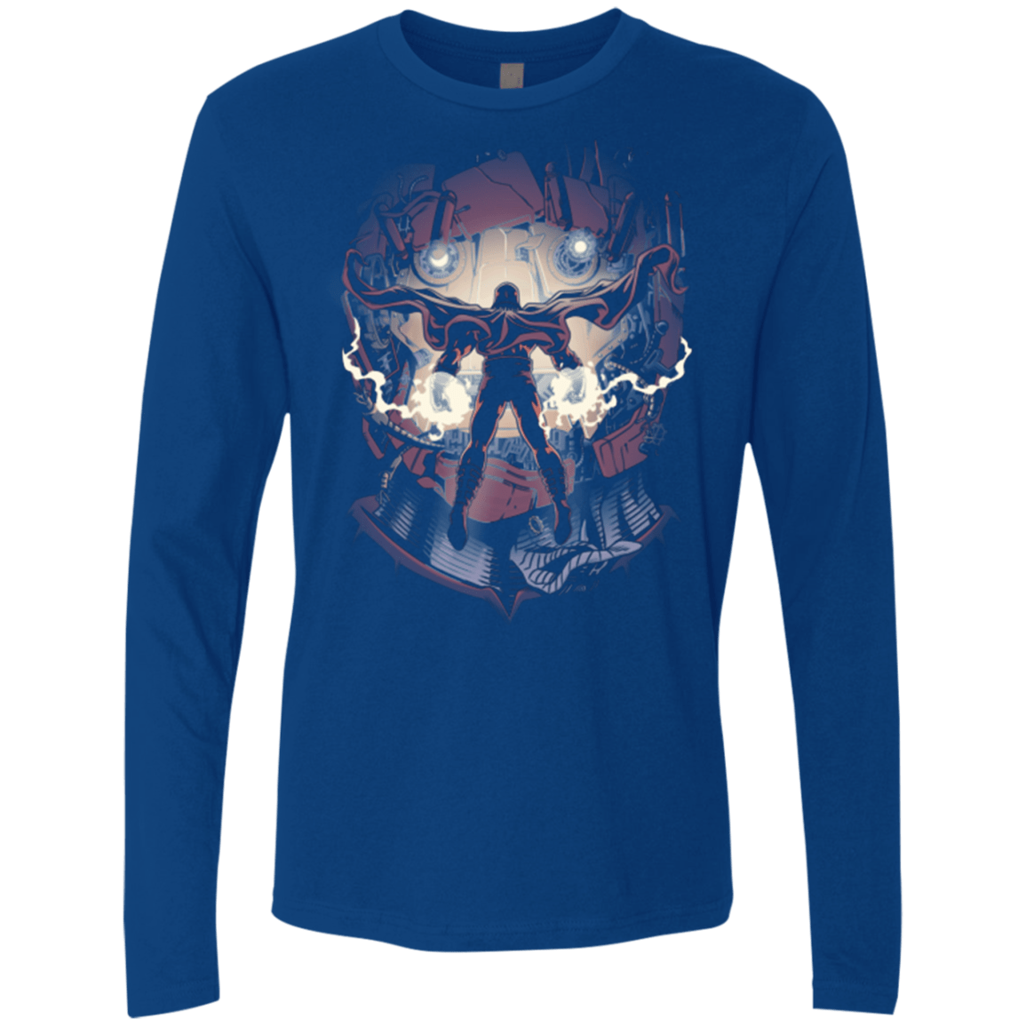 T-Shirts Royal / Small Magnetic Confrontation Men's Premium Long Sleeve