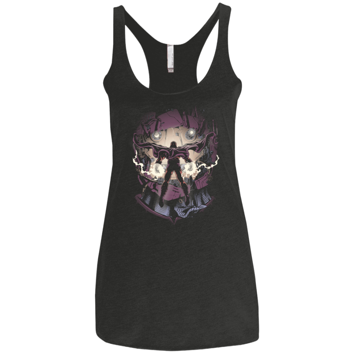 T-Shirts Vintage Black / X-Small Magnetic Confrontation Women's Triblend Racerback Tank