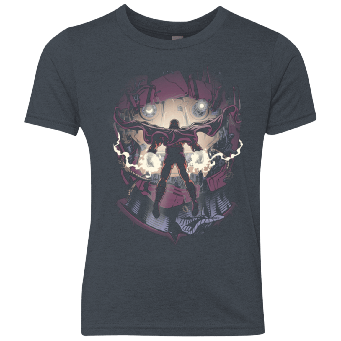 T-Shirts Vintage Navy / YXS Magnetic Confrontation Youth Triblend T-Shirt