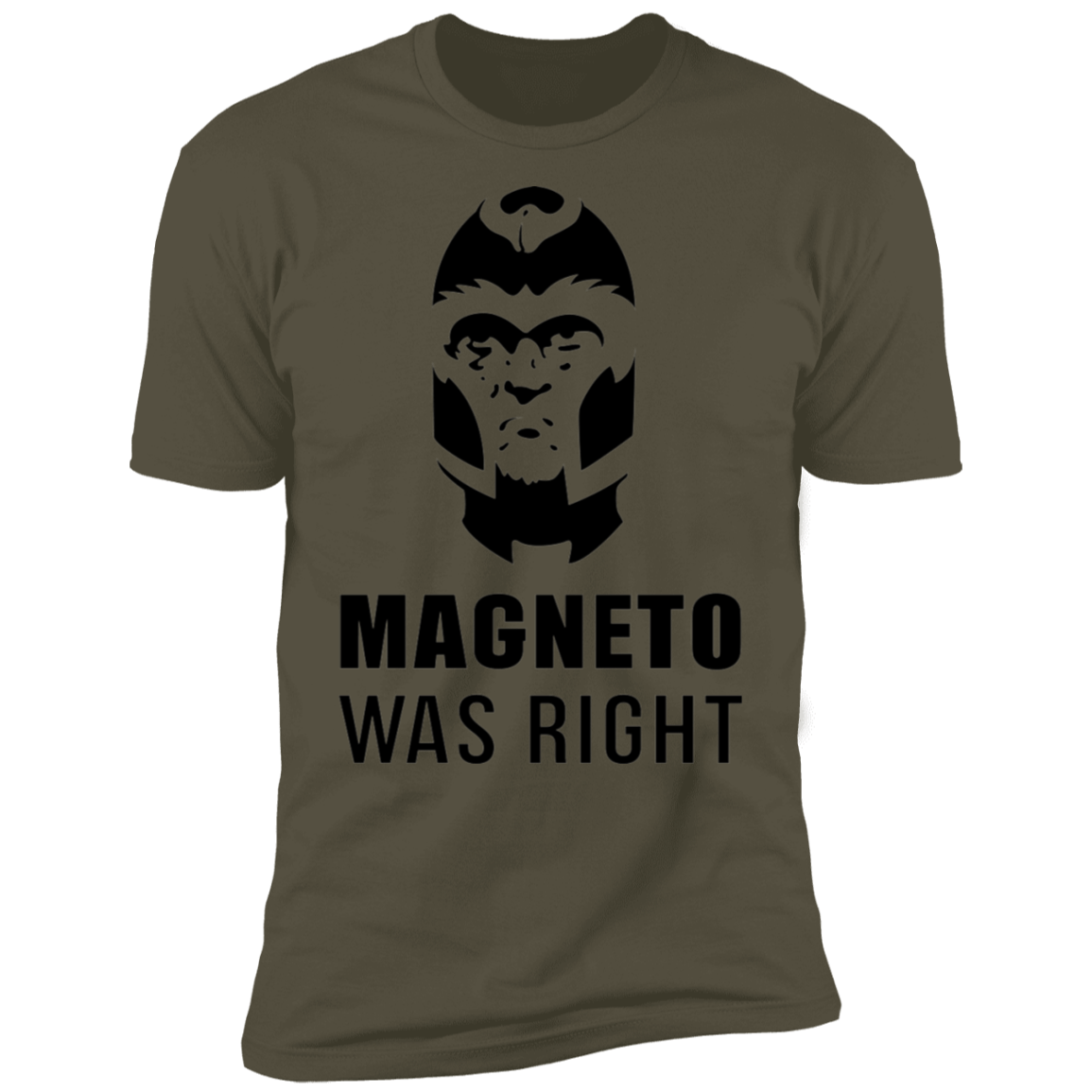 T-Shirts Military Green / S Magneto Was Right Men's Premium T-Shirt