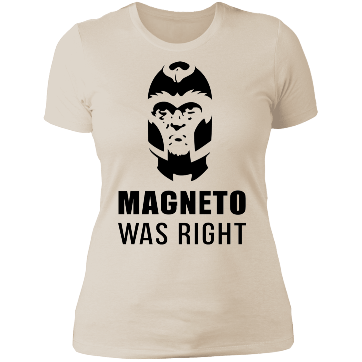 T-Shirts Ivory/ / S Magneto Was Right Women's Premium T-Shirt