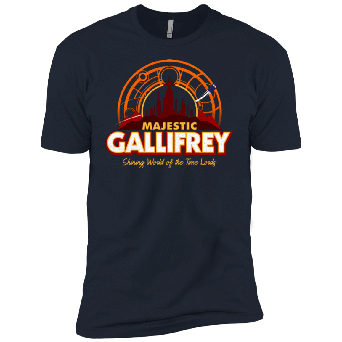 T-Shirts Midnight Navy / YXS Majestic Gallifrey Boys Premium T-Shirt