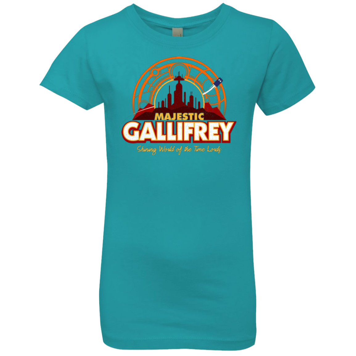 T-Shirts Tahiti Blue / YXS Majestic Gallifrey Girls Premium T-Shirt