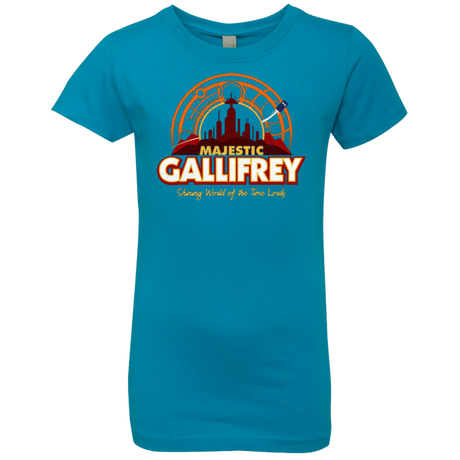 T-Shirts Turquoise / YXS Majestic Gallifrey Girls Premium T-Shirt