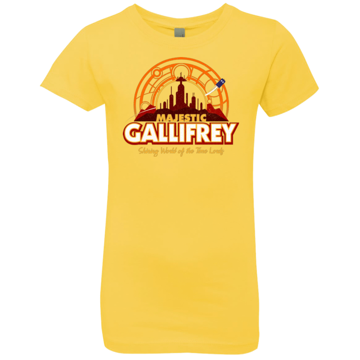 T-Shirts Vibrant Yellow / YXS Majestic Gallifrey Girls Premium T-Shirt